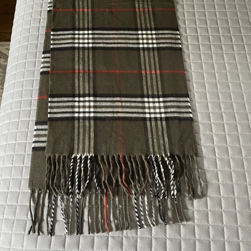 Plaid Fringe Scarf